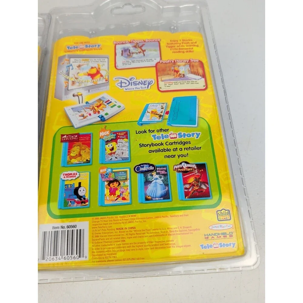 Storybook Cartridge Tele Story Set Of 2 Disney Lion King - Winnie The Pooh New